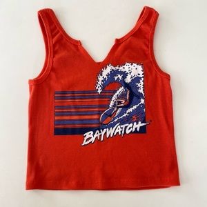 Baywatch graphic surfer tank